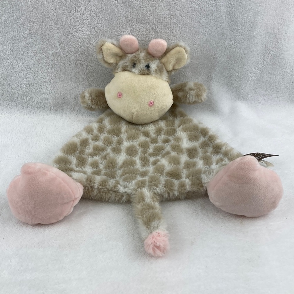 Demdaco Plush Giraffe Security Huggie Lovie 14” with Rattle